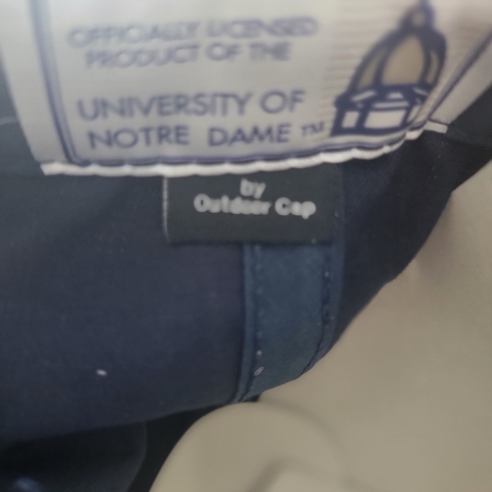 Navy Blue Cap with Gold Embroidery - Picture 4 of 6